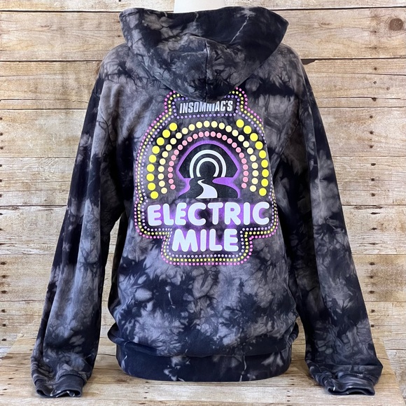 Insomniac Sz Small Womens Hoodie Relaxed Electric Mile - Picture 4 of 8